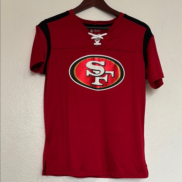 NFL Tops - NFL Team Red and Black Short Sleeve Tee